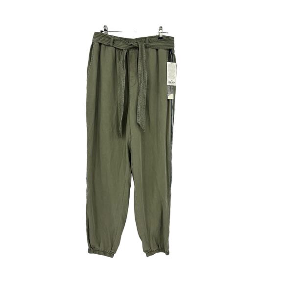 North & Co by Boundless North Pants Womens Large Side Stripe Jogger Olive NWT - Picture 1 of 6